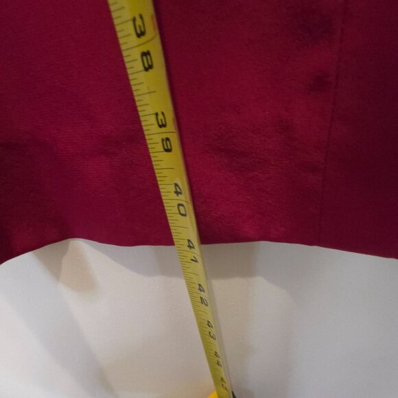 Vintage Red Umi Collections Anne Crimmins 100% Silk Dress Size 10 Holiday Party - Picture 10 of 10